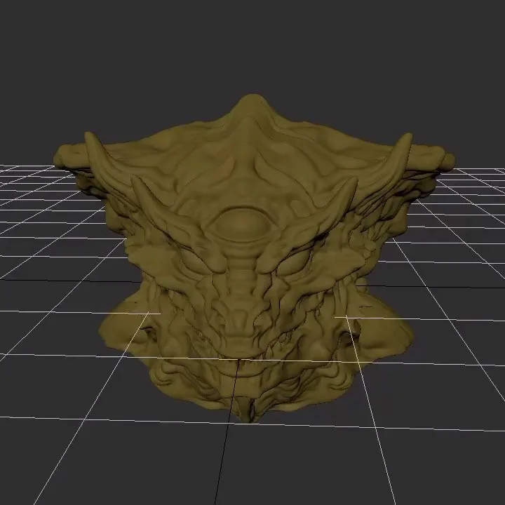 Reptile Head Sculpt